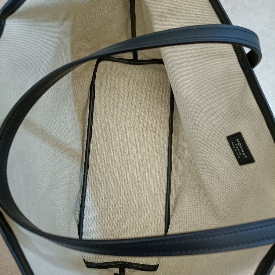 9.6成新 MOYNAT 莫奈 Oh Tote bag,黑銀 MM中款 Moynat-6
