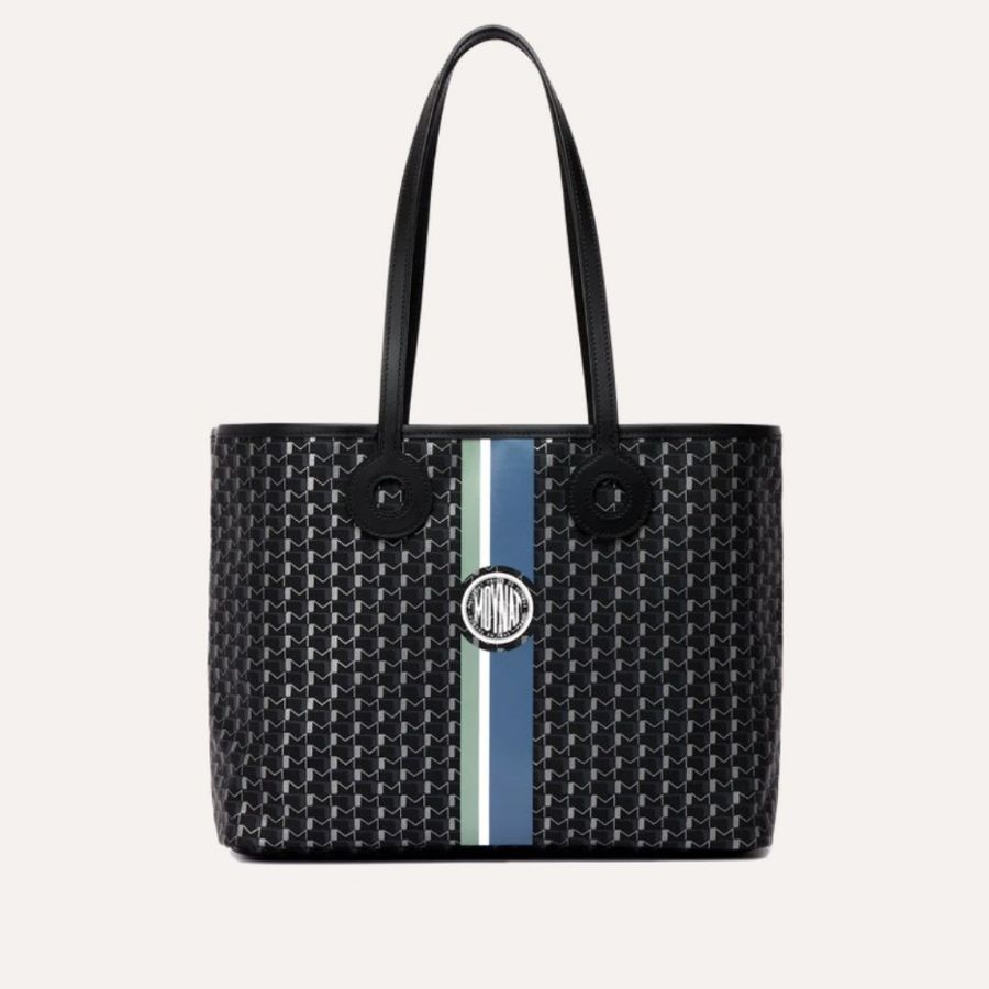 9.6成新 MOYNAT 莫奈 Oh Tote bag,黑銀 MM中款 Moynat-14