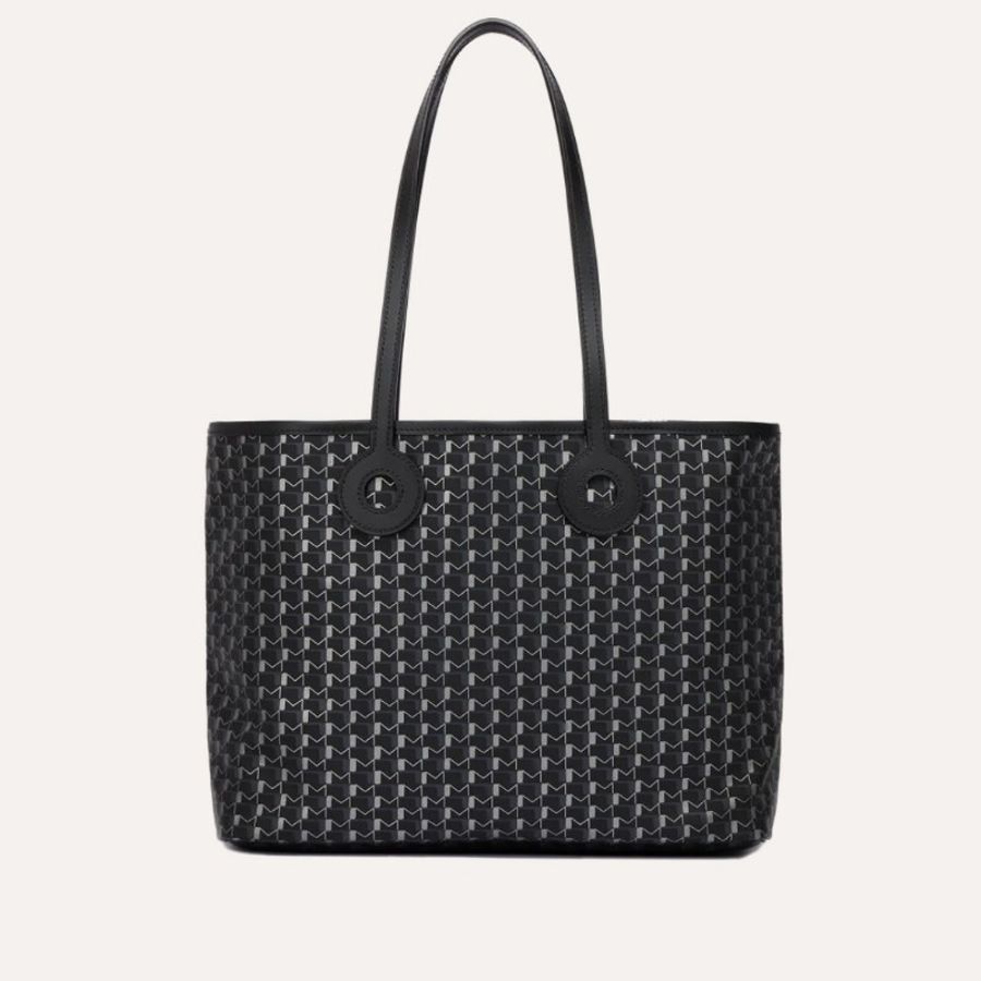 9.6成新 MOYNAT 莫奈 Oh Tote bag,黑銀 MM中款 Moynat-15