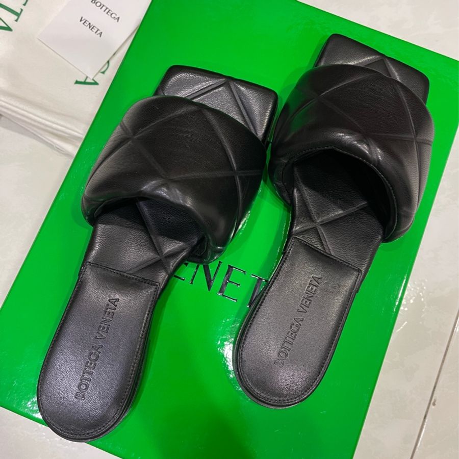 BOTTEGA VENETA 黑色拖鞋(Size: 35)-0