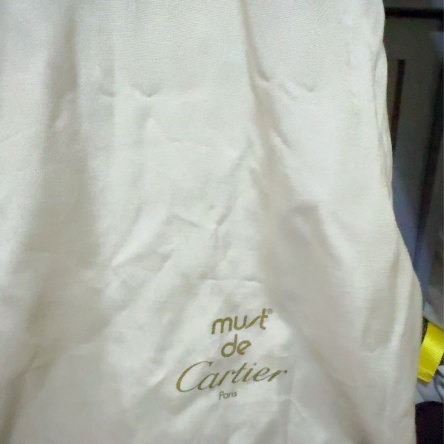 Cartier中古豹頭黑金包/琴譜包/Vintage-6