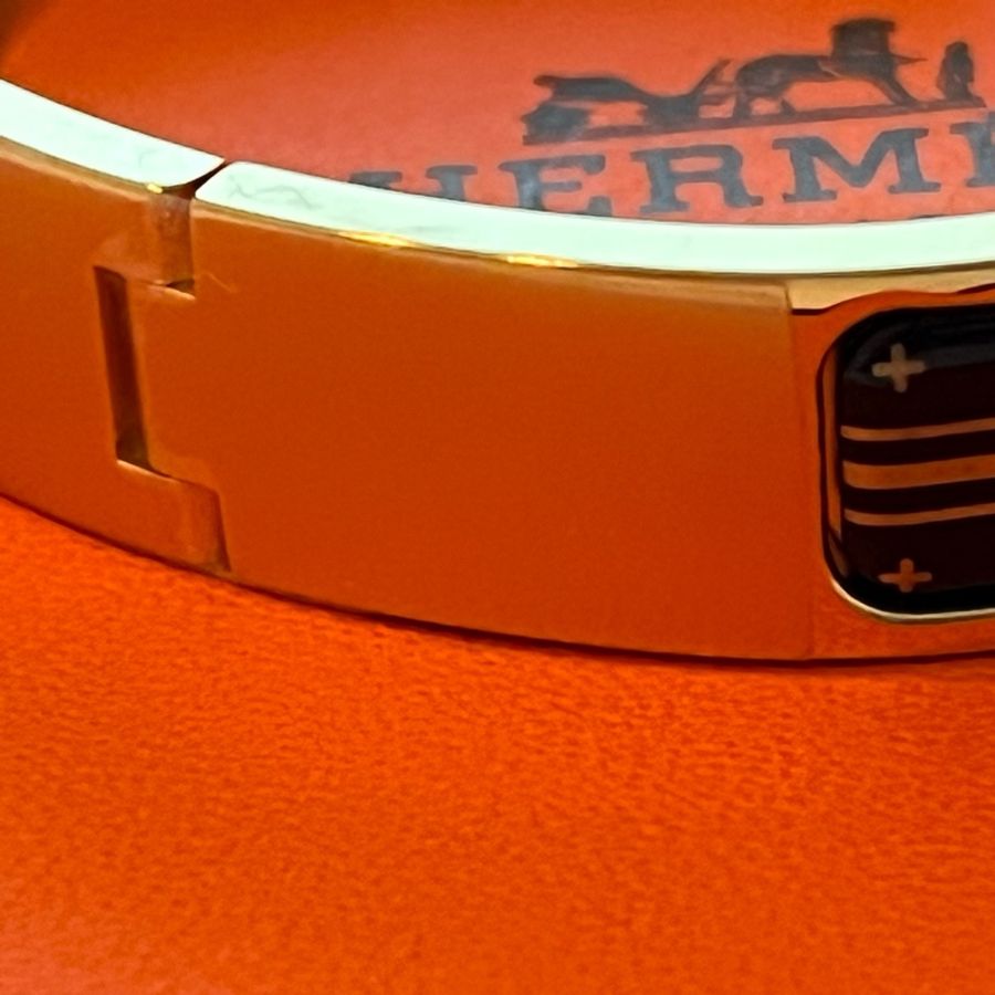 Hermès Clic H Quadrige au Fil黑金手環-11