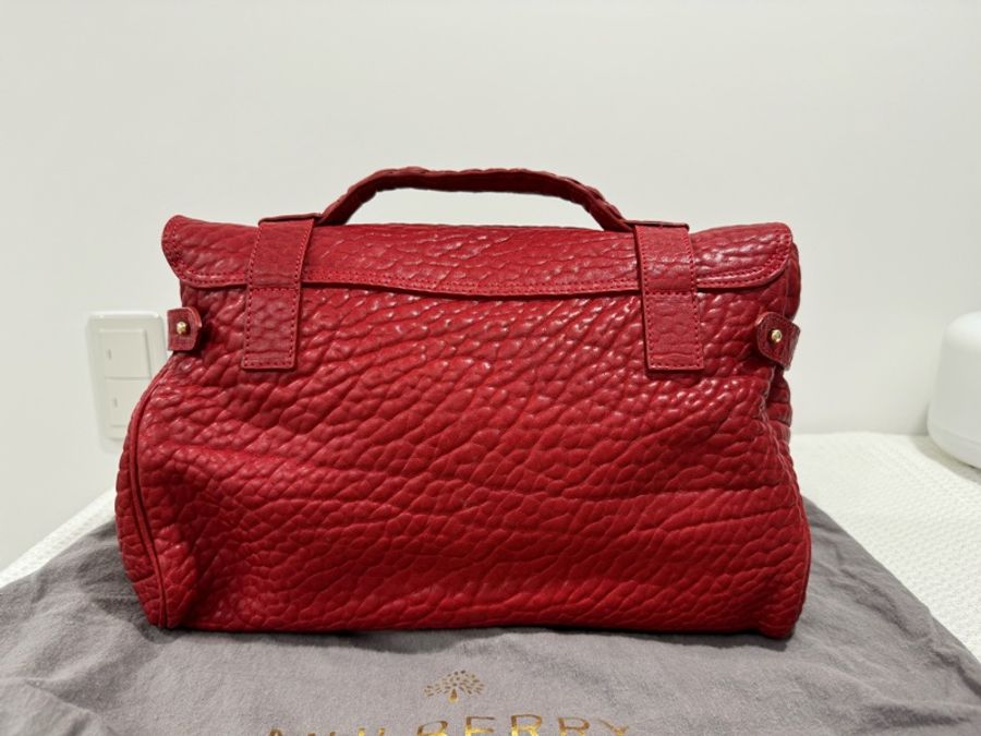 「近全新」Mulberry Alexa Bag 荔枝紋小牛皮兩用包-3