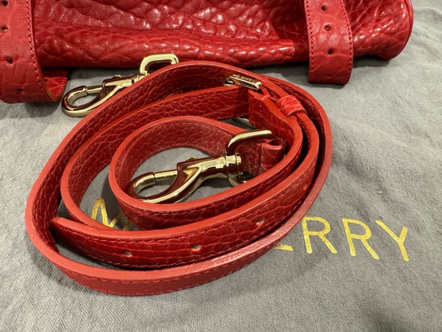 「近全新」Mulberry Alexa Bag 荔枝紋小牛皮兩用包-6