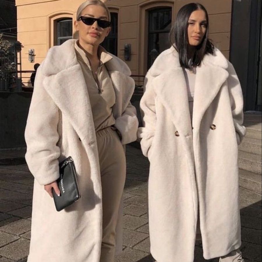 🧧新年特價活動🧧Max Mara 女款 Tedgirl 泰迪羊駝毛羊毛絲混紡大衣 XS/S/M 白色《當季專櫃正售★全新商品 》-7