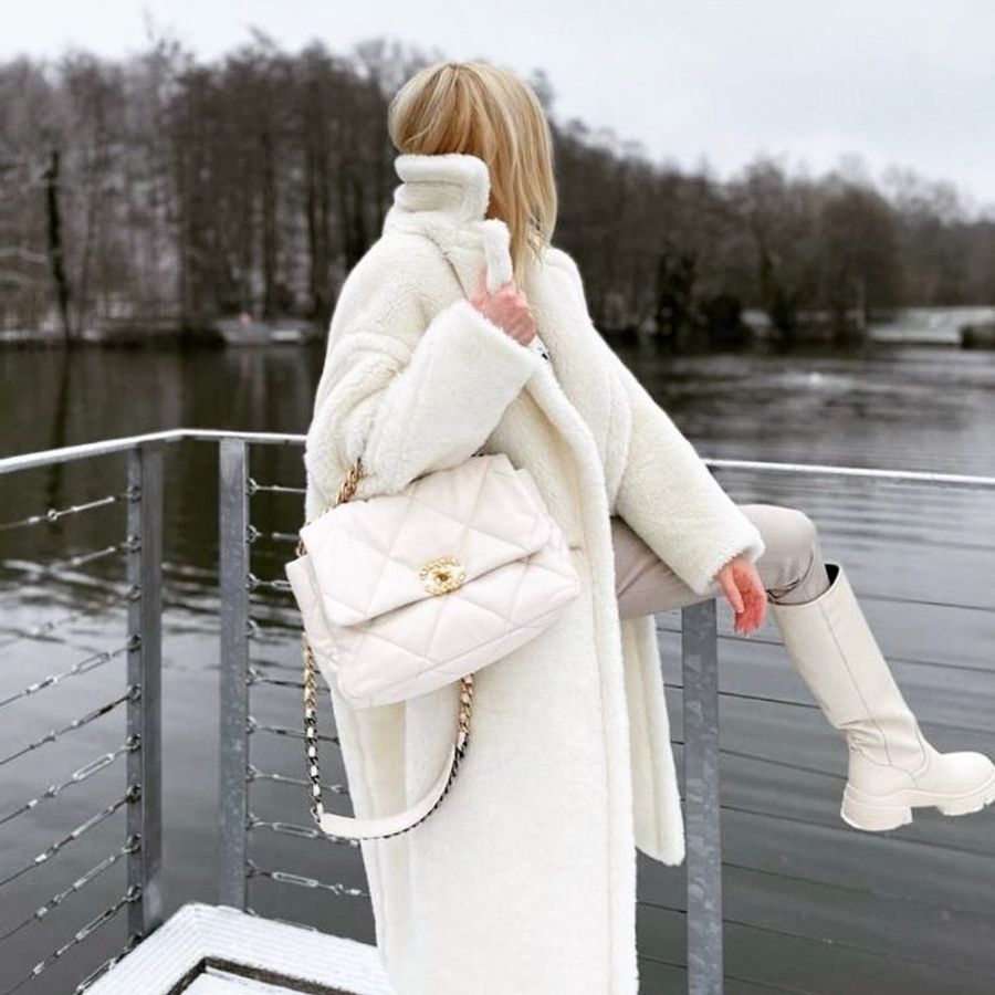 🧧新年特價活動🧧Max Mara 女款 Tedgirl 泰迪羊駝毛羊毛絲混紡大衣 XS/S/M 白色《當季專櫃正售★全新商品 》-2