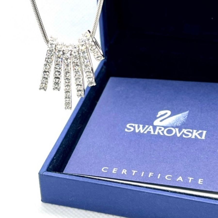 奧地利SWAROVSKI施華洛世奇 精典六環水晶項鍊-1