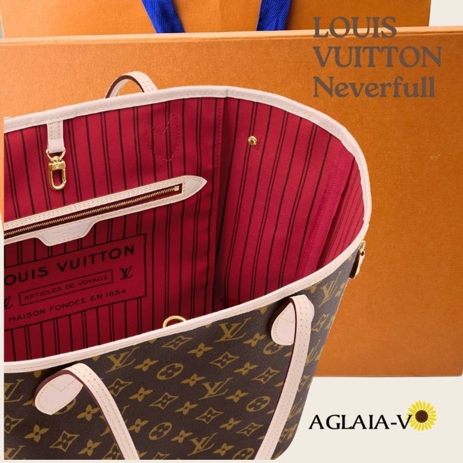 LOUIS VUITTON 正品 歐洲帶回全新LV Neverfull MM中型肩揹手提托特包子母袋-3