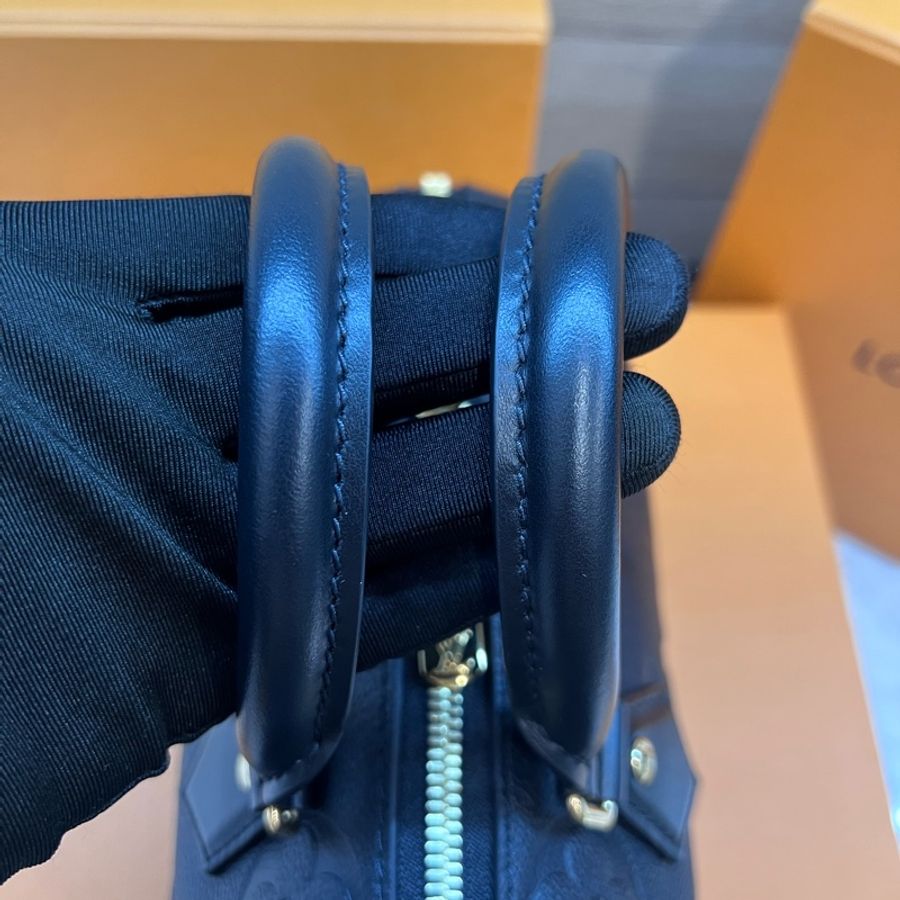 LV Speedy 20 芯片款 壓紋黑皮革-5