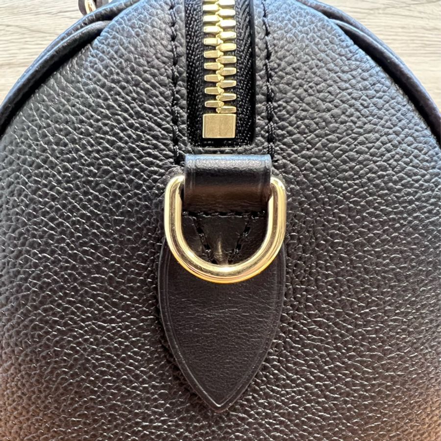 LV Speedy 20 芯片款 壓紋黑皮革-9