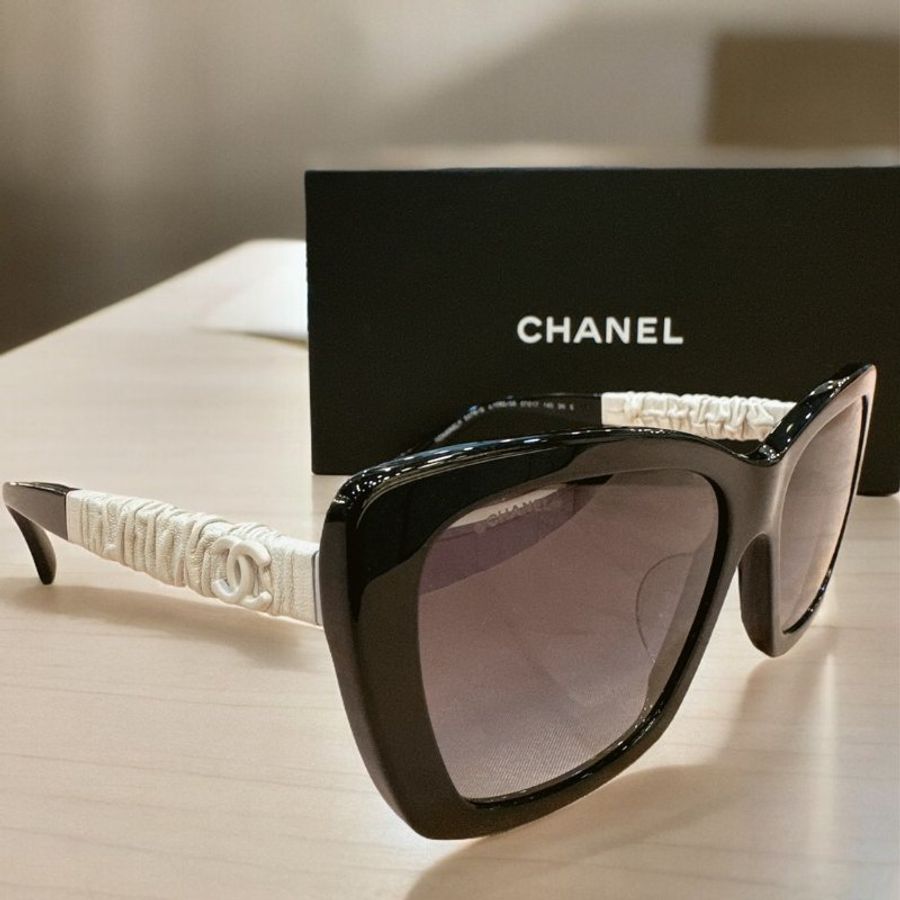【現貨】麗睛眼鏡 Chanel【可刷卡分期】香奈兒 CH5476Q 小羊皮眼鏡 小香眼鏡 香奈兒太陽眼鏡 香奈兒經典款-1