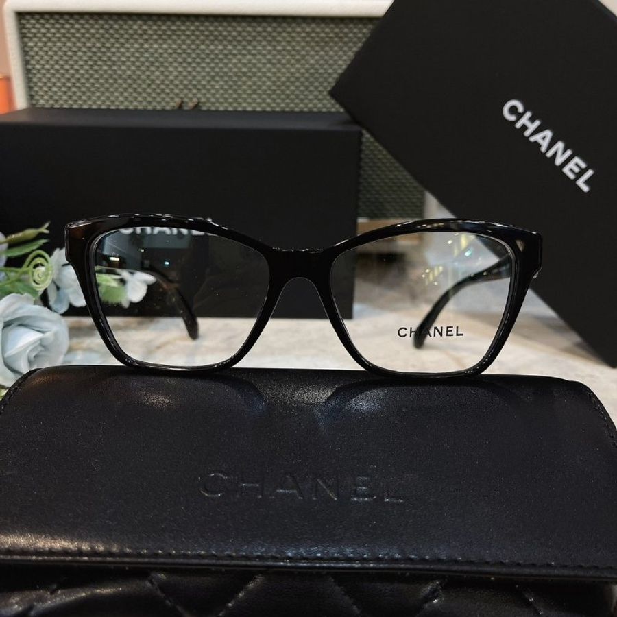 【預購】麗睛眼鏡 Chanel【可刷卡分期】香奈兒 CH3420QB 光學眼鏡 大框眼鏡 小香眼鏡 香奈兒新款眼鏡 熱賣款-3