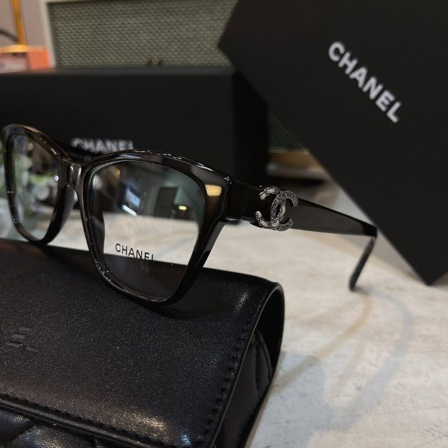 【預購】麗睛眼鏡 Chanel【可刷卡分期】香奈兒 CH3420QB 光學眼鏡 大框眼鏡 小香眼鏡 香奈兒新款眼鏡 熱賣款-5