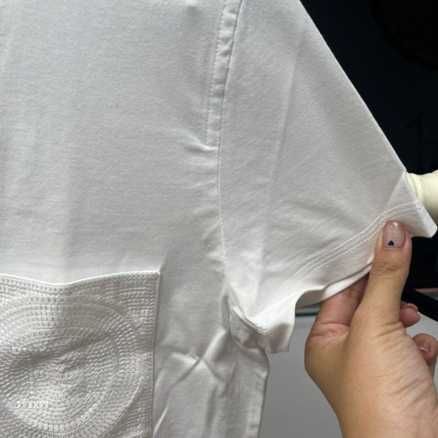 Hermes 白色 t shirt 刺繡H圖-4