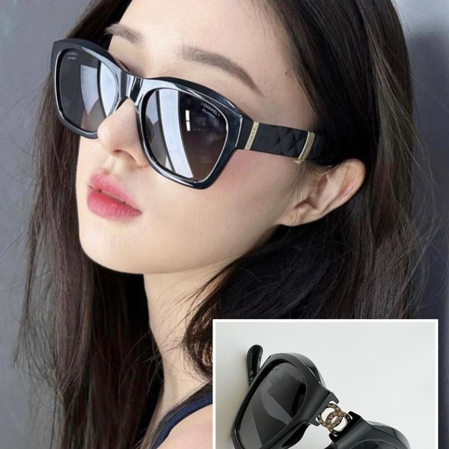 CHANEL 2023年最新限量爆款🔥黑框摺疊太陽眼鏡-0