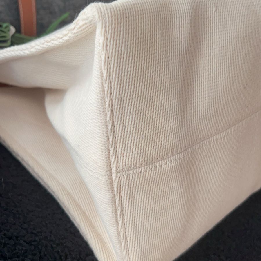 Loewe 帆布牛皮托特包loewe cushion tote bag-4