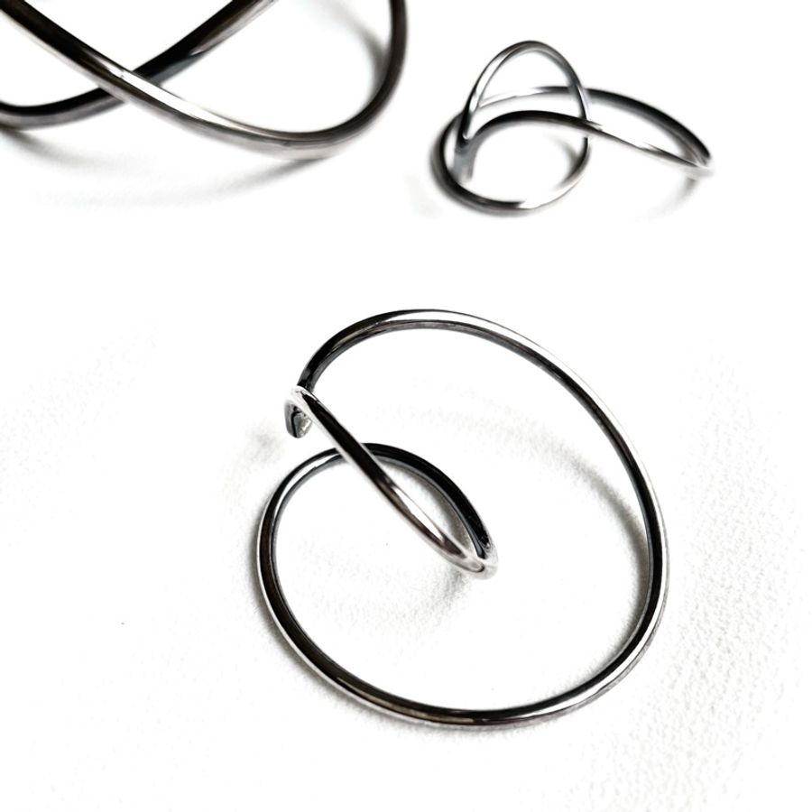 喬治傑生 Georg Jensen Alliance 純銀耳扣(絕版品)-3