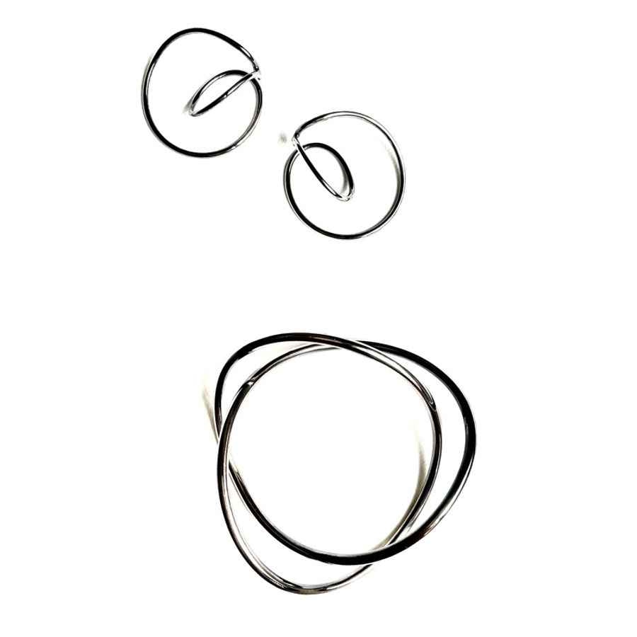 喬治傑生 Georg Jensen Alliance 純銀耳扣(絕版品)-4