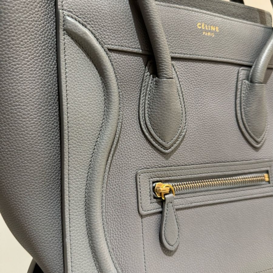 Celine Nano Luggage micro 炭灰色囧臉包 小號-1
