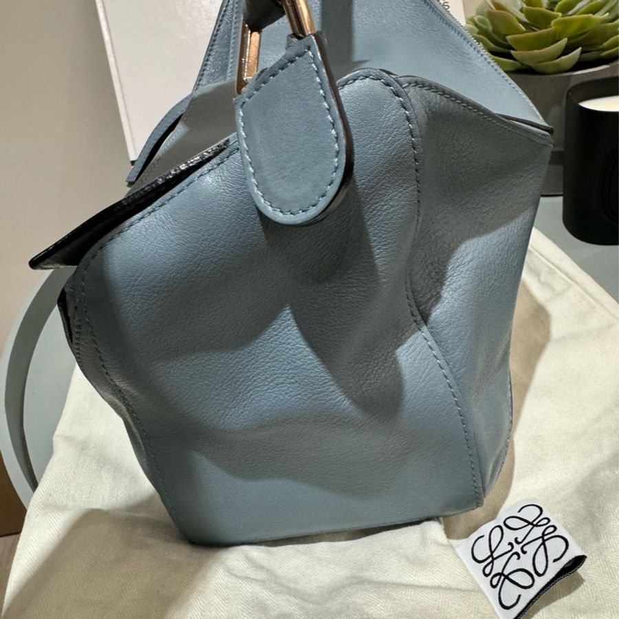Loewe puzzle bag small 霧霾藍-2