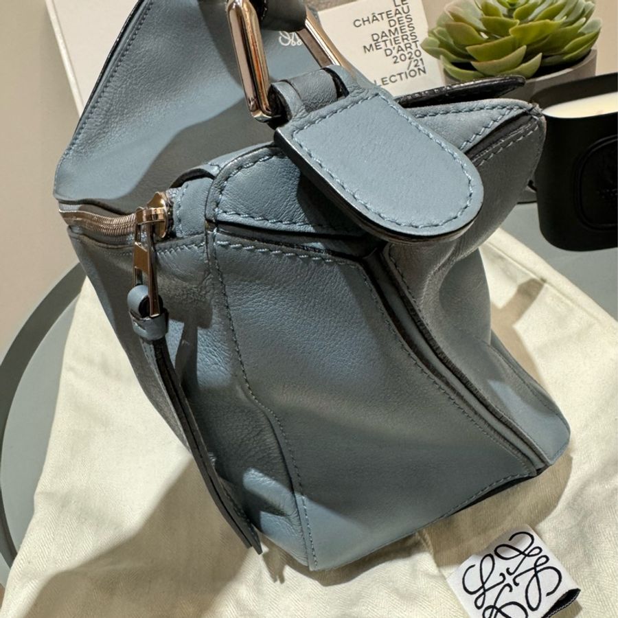 Loewe puzzle bag small 霧霾藍-3