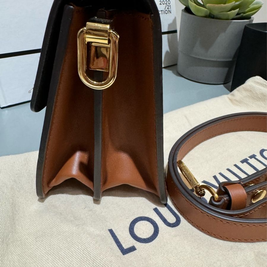 LV mini Dauphine 老花帆布-2