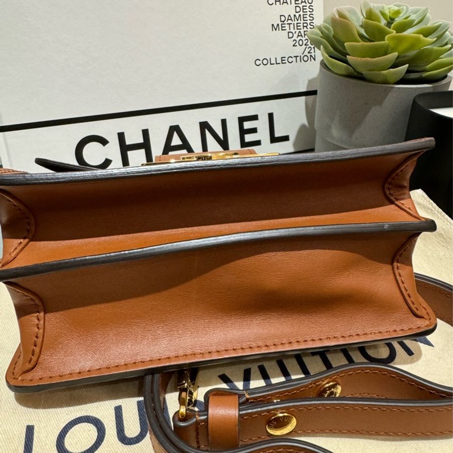 LV mini Dauphine 老花帆布-5