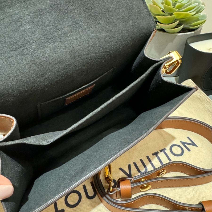 LV mini Dauphine 老花帆布-6