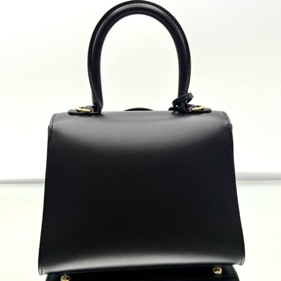 "限時降價 夏季折扣"-Delvaux Box 小牛皮 迷你 Brillant包 黑色《2024季度★全新商品 》-8