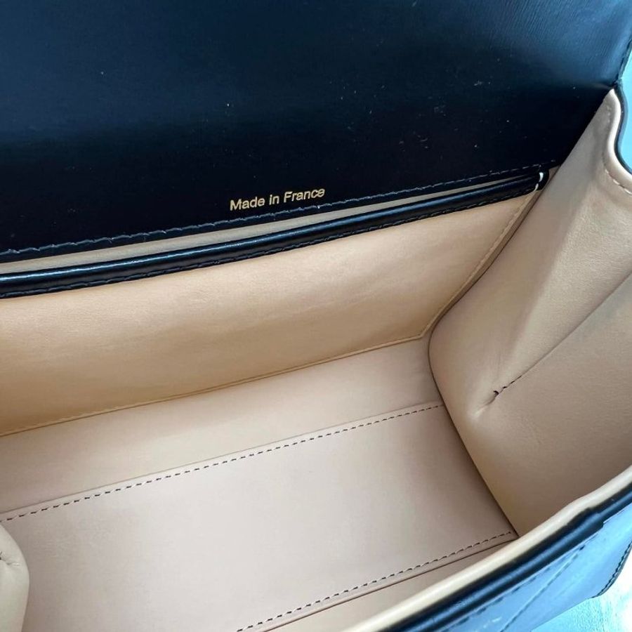 "限時降價 夏季折扣"-Delvaux Box 小牛皮 迷你 Brillant包 黑色《2024季度★全新商品 》-12