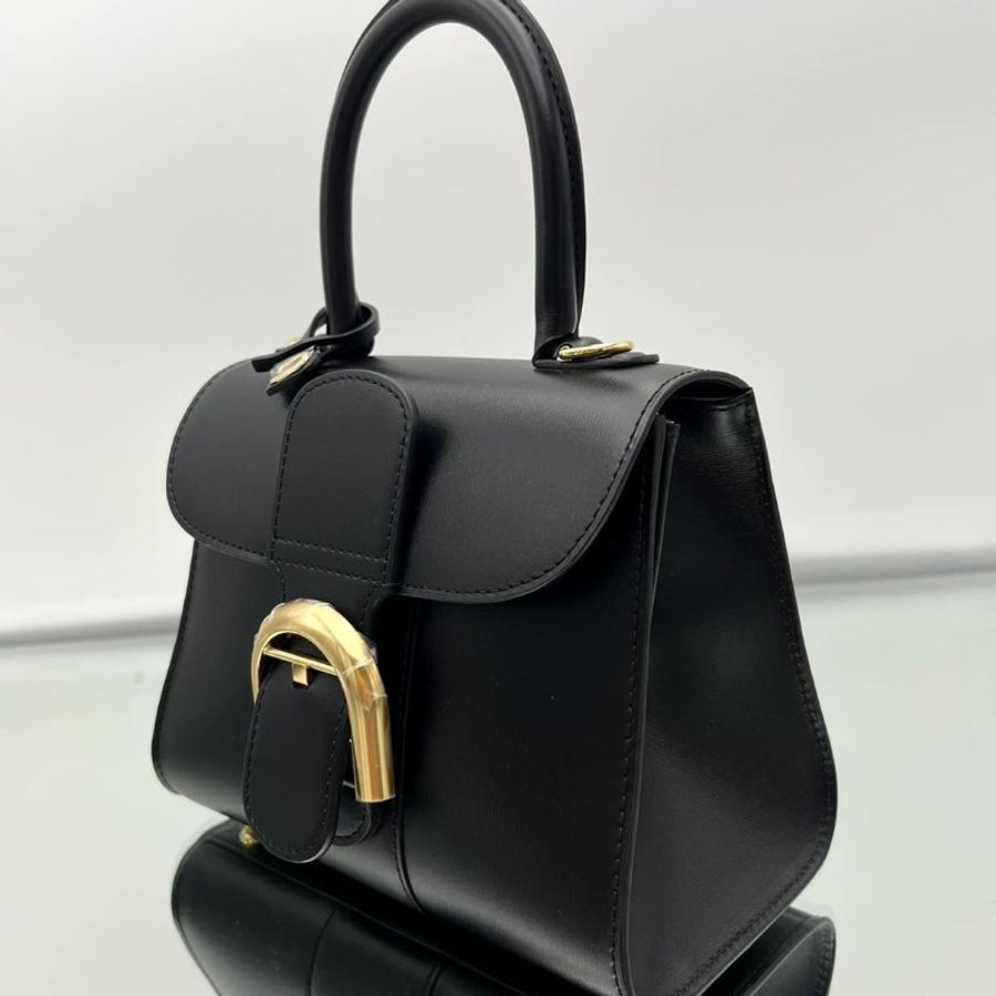 "限時降價 夏季折扣"-Delvaux Box 小牛皮 迷你 Brillant包 黑色《2024季度★全新商品 》-15