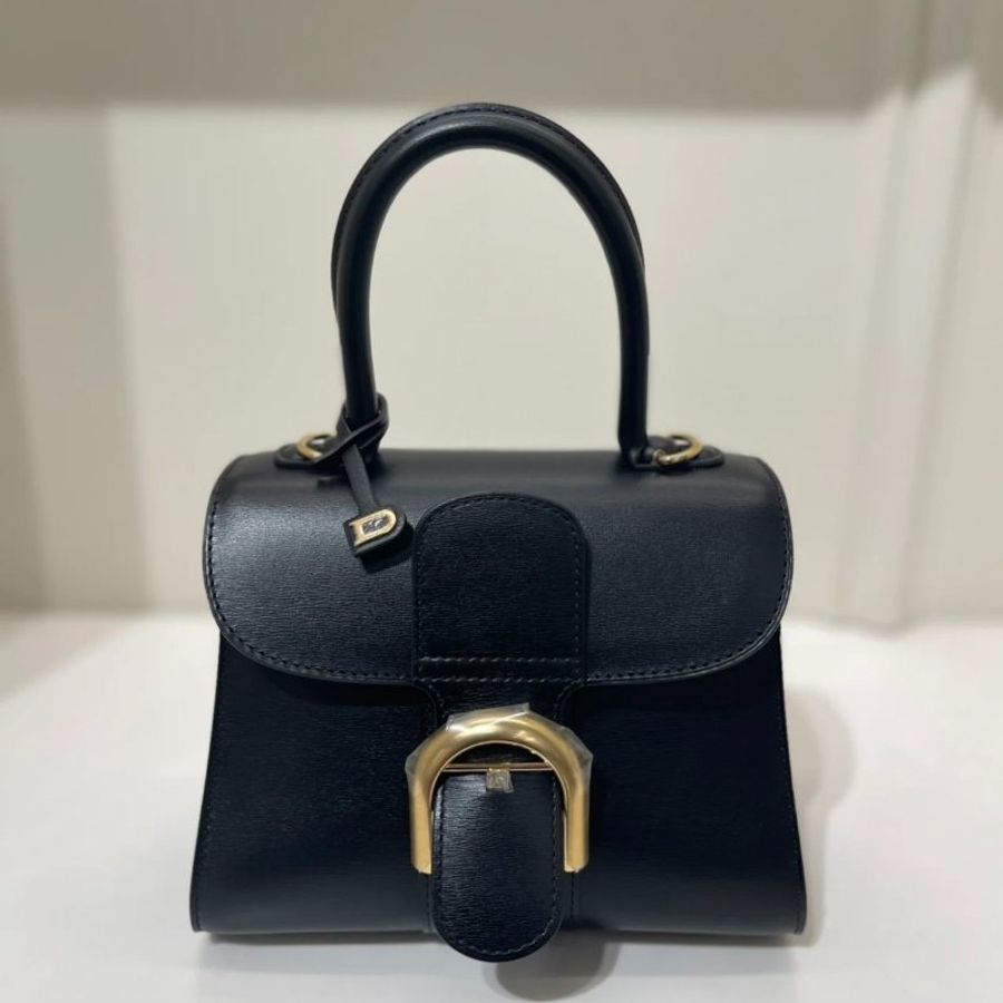"限時降價 夏季折扣"-Delvaux Box 小牛皮 迷你 Brillant包 黑色《2024季度★全新商品 》-2
