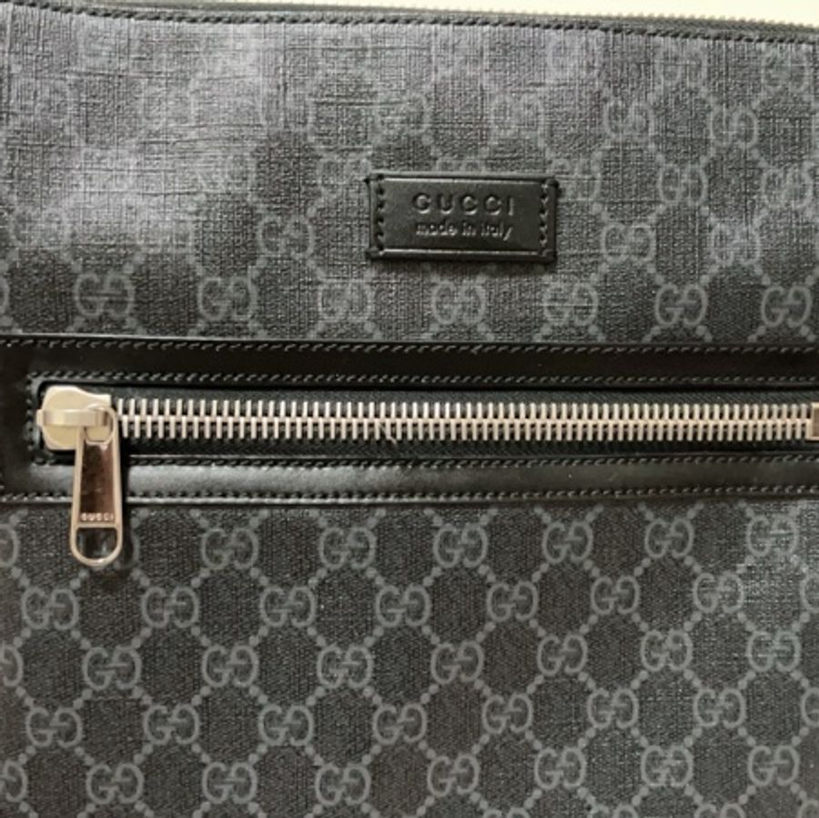 GUCCI古馳GG Supreme帆布郵差包/二手/7.5成新-15
