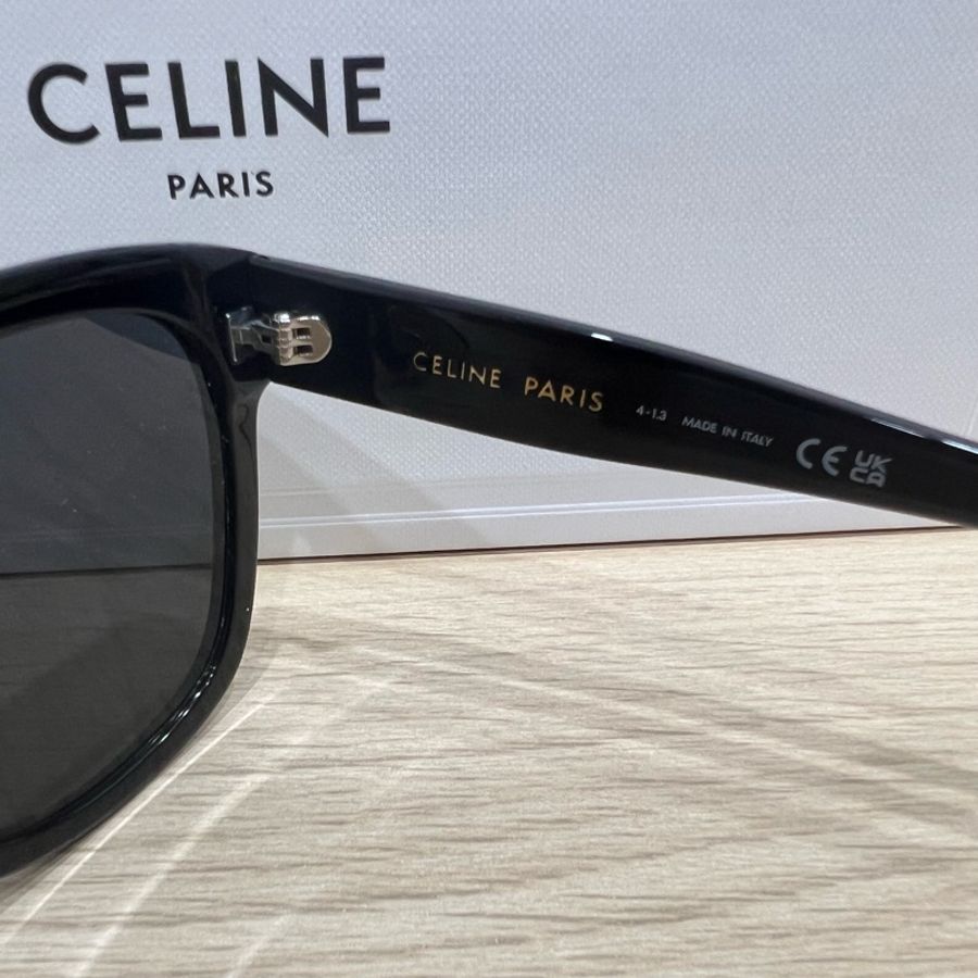 (已保留)(♥️♥️黑五特價)CELINE CL40222F 墨鏡 近全新 黑金 黑色 超美 triomphe凱旋門-4