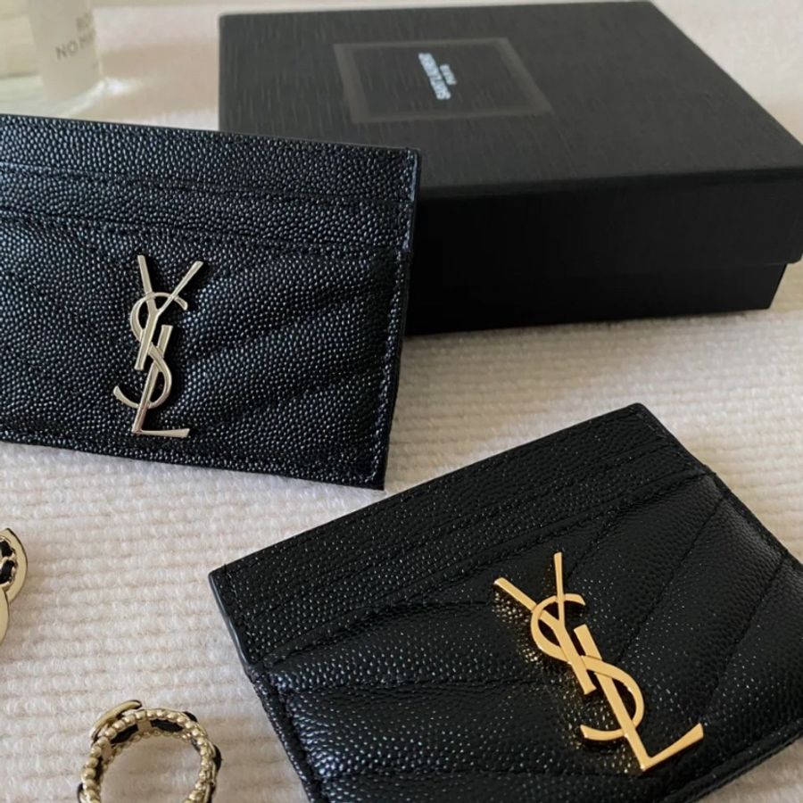 ✨ Ysl魚子醬黑金卡夾 全新品-1