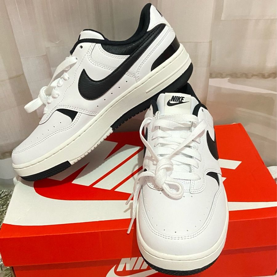 👟 Nike Gamma Force White Black 女 黑白 網美款熊貓鞋 休閒鞋 DX9176-100-0