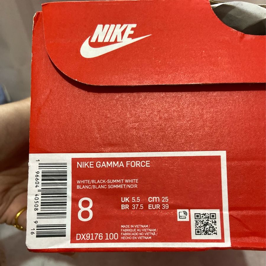 👟 Nike Gamma Force White Black 女 黑白 網美款熊貓鞋 休閒鞋 DX9176-100-9