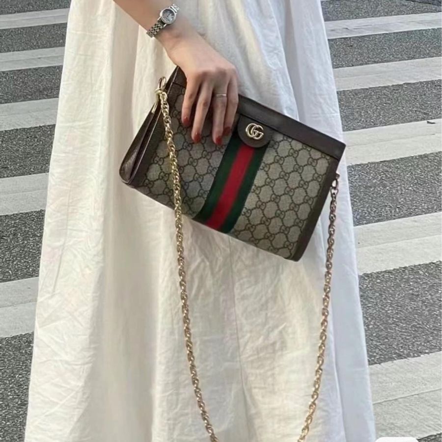 Gucci ophidia烏木色鏈條包-1
