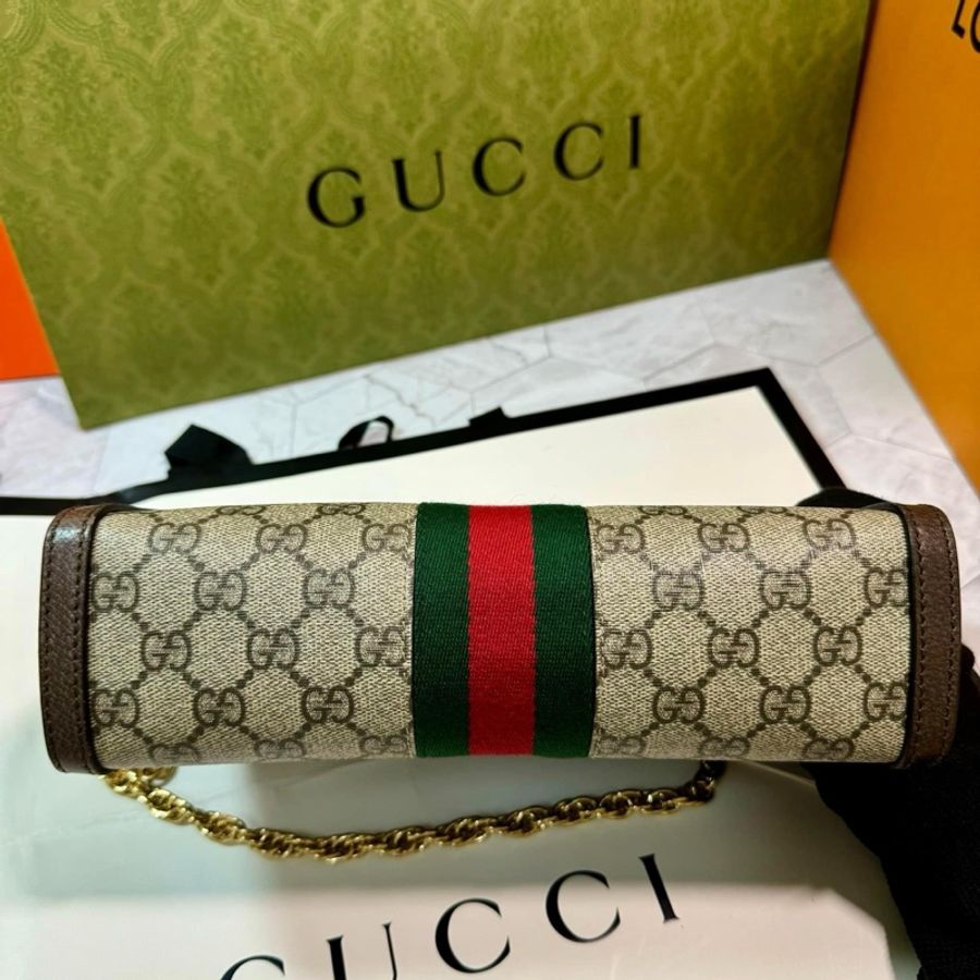 Gucci ophidia烏木色鏈條包-10
