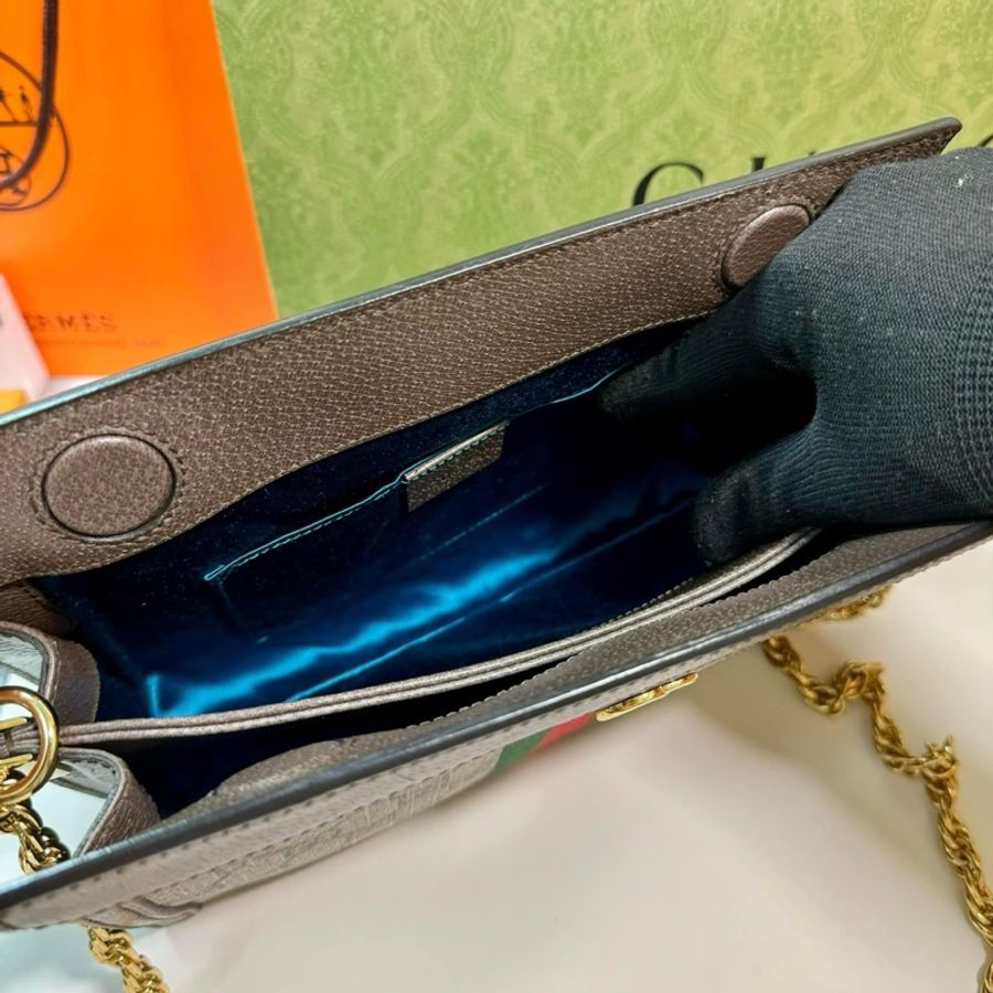 Gucci ophidia烏木色鏈條包-12