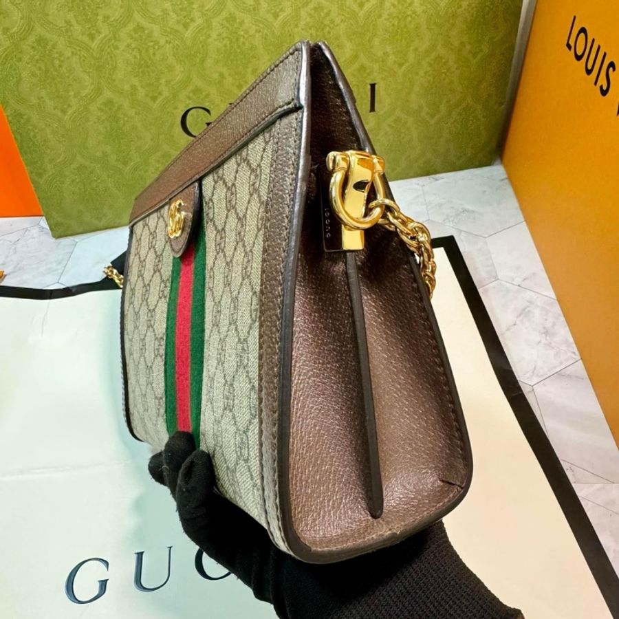 Gucci ophidia烏木色鏈條包-20
