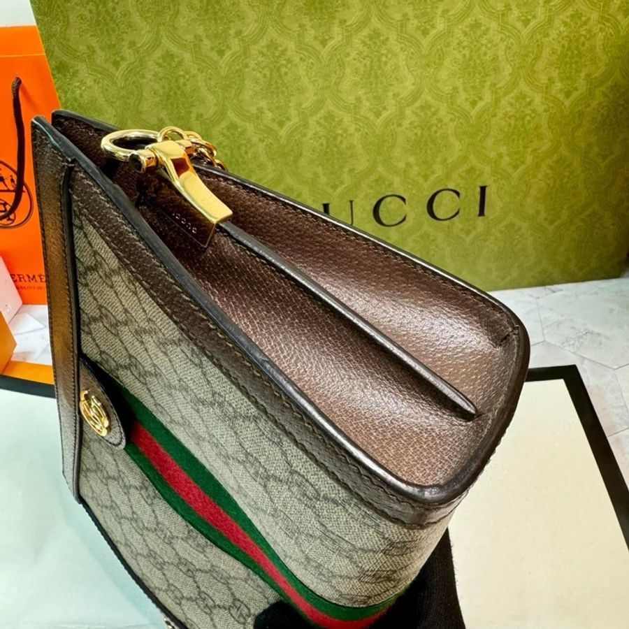 Gucci ophidia烏木色鏈條包-22
