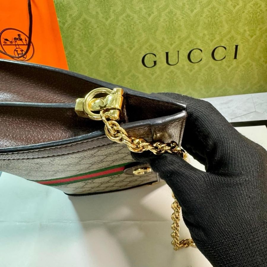 Gucci ophidia烏木色鏈條包-26