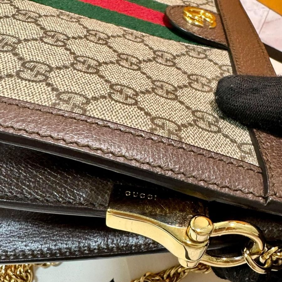 Gucci ophidia烏木色鏈條包-40