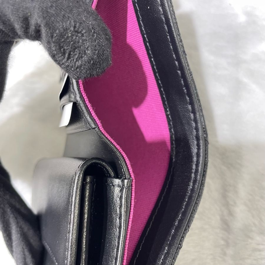 全新 CHANEL 荔枝皮對開短夾-7