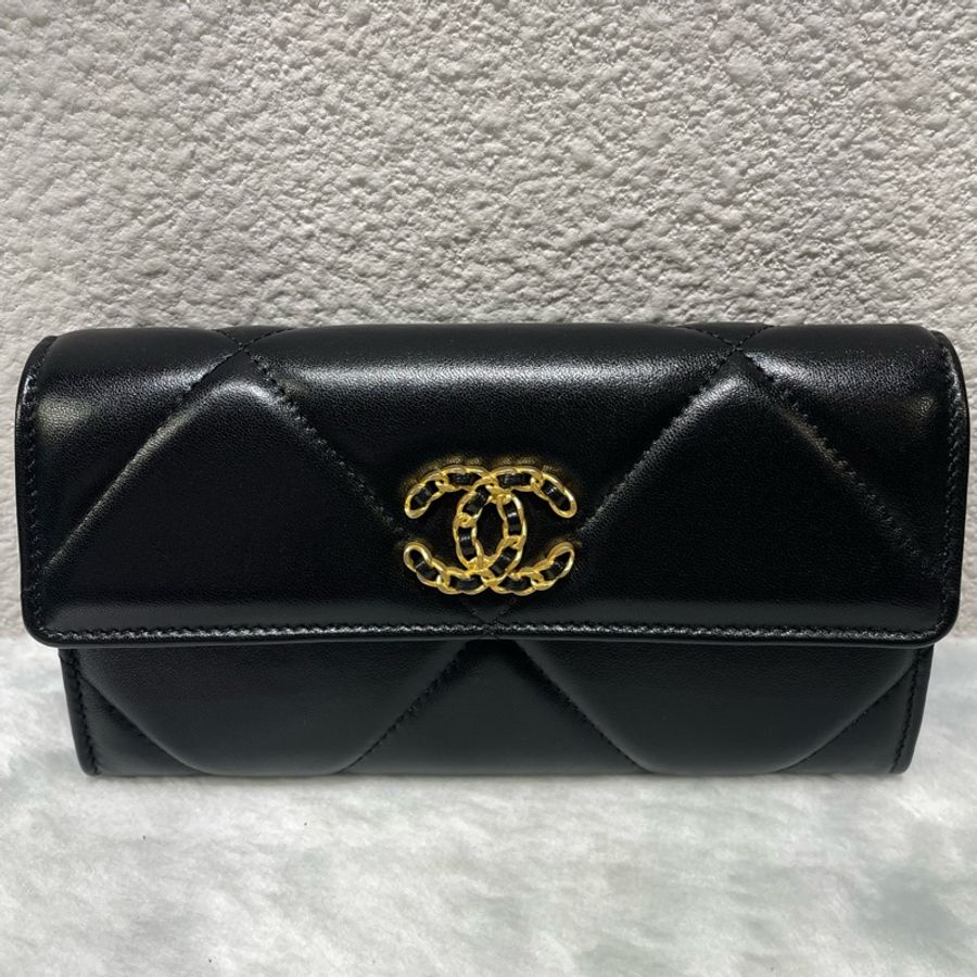 全新 CHANEL 19掀蓋長夾-0