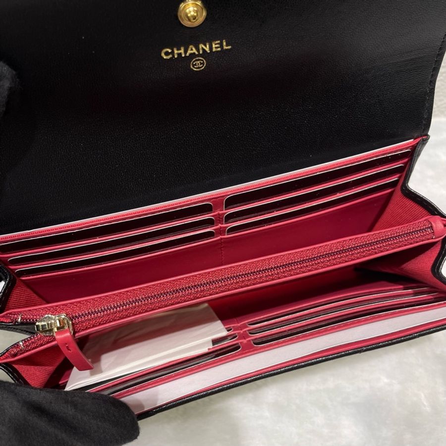 全新 CHANEL 19掀蓋長夾-6