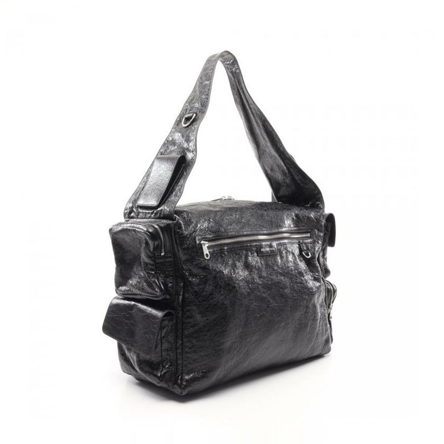 【日本直送】 BALENCIAGA BALENCIAGA SUPERBUSY LARGE SLING BAG 真皮肩包 黑色-1