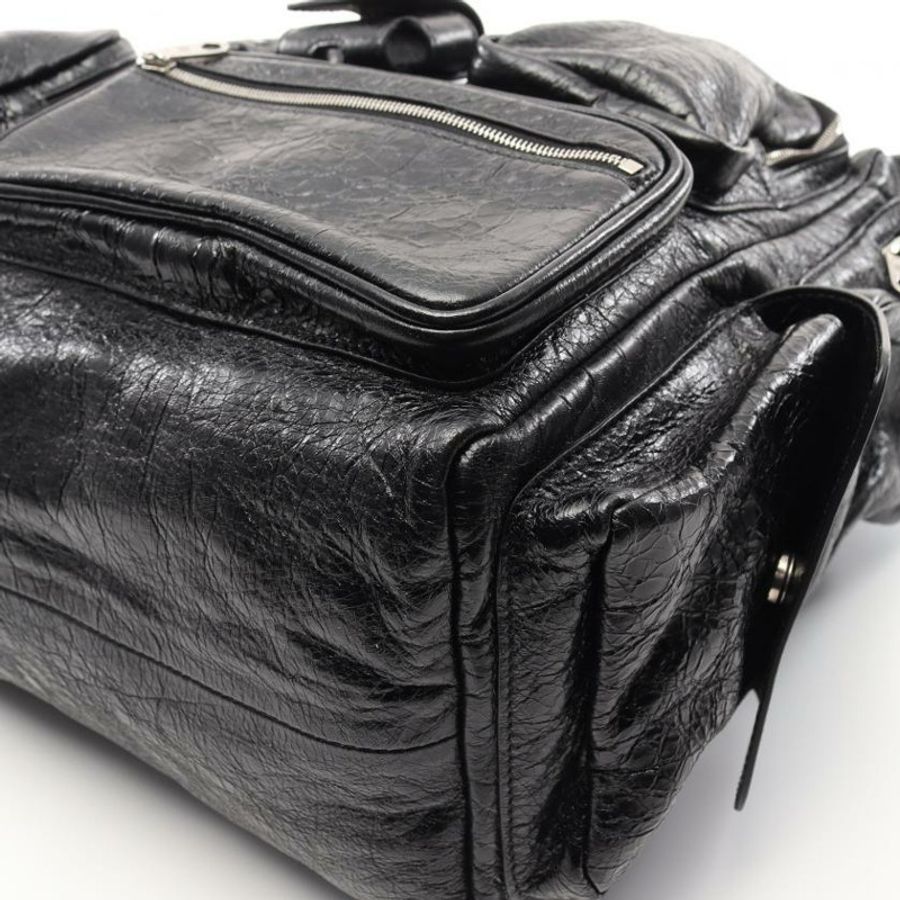 【日本直送】 BALENCIAGA BALENCIAGA SUPERBUSY LARGE SLING BAG 真皮肩包 黑色-6