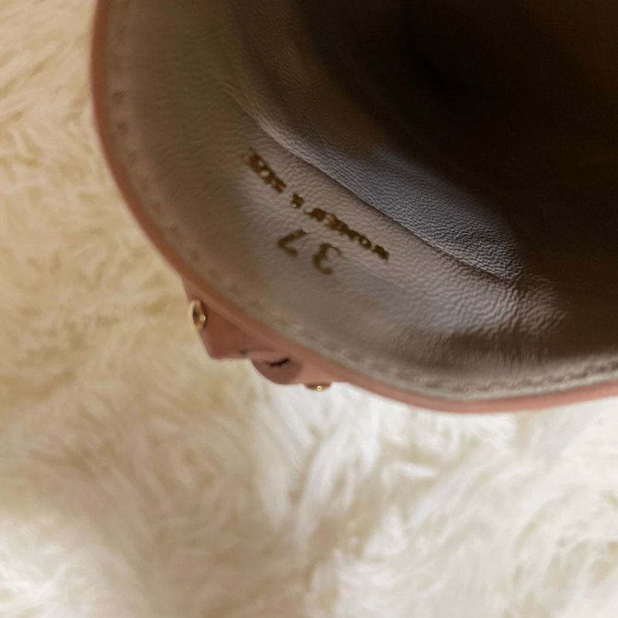 Tod’s 平底鞋 TOD'S Leather Ballet Flats With Studded Bow Pink-4